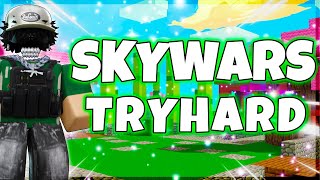 TRYHARD Skywars GAMEPLAY 👑⚔️ Roblox Bedwars Gameplay [upl. by Mirisola]