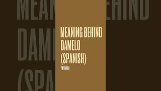 Meaning Behind DAMELO 🚨❤️‍🔥 [upl. by Lerual]