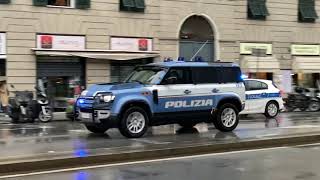 Genoa Bologna 2024 Maxi Scorta Reparto Mobile e Carabinieri in sirena neiperte italy police [upl. by Lisandra776]