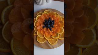 Fruits Platter ideas🍊🫐shorts fooddecoration foodart fruitcutting platingideas [upl. by Furgeson]