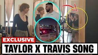 1 MINUTE AGO Taylor Swift Hugs amp KISSES Travis cutely while busy working in her recording studio [upl. by Niessuh]