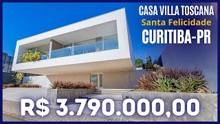 CASA INCRÃVEL A VENDA NO VILLA TOSCANA EM SANTA FELICIDADE CURITIBAPR [upl. by Warila]