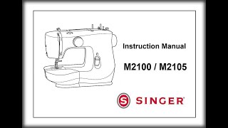 Singer M2100 M2105 Instruction Manual hw168 720p [upl. by Sidnak]