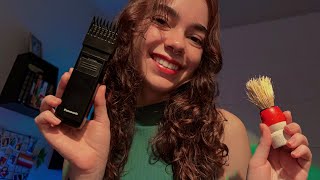 ASMR  Fazendo sua barba💈 [upl. by Terchie]