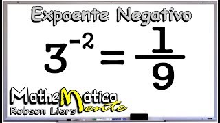 POTÊNCIAÇÃO COM EXPOENTE NEGATIVO  Porf Robson Liers [upl. by Lula]