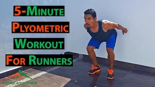 5MINUTE PLYOMETRIC WORKOUT FOR RUNNERS✔ [upl. by Erastus]