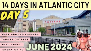 Atlantic City Day 5 Caesar’s neighborhood walking tour Sheraton convention center Hotel [upl. by Ongineb]