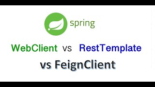 RestTemplate vs FeignClient vs WebClient Http Clients [upl. by Goran198]