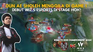 Debut Maungzyy Jadi Midlaner Auto Win  Alter Ego Vs Wiz 5 Esports HOK Championship 2024 ID Game 1 [upl. by Guimar]