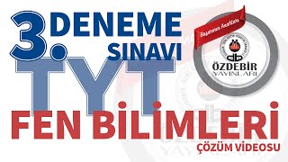 Ocak 2024  YKS 3 Deneme Sınavı TYT FEN BİLİMLERİ Çözüm Videoları [upl. by Adnyleb366]