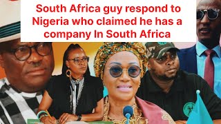 South Africa guy respond to Nigeria who claimed he has a company In SA just listen so crazy [upl. by Whitney]