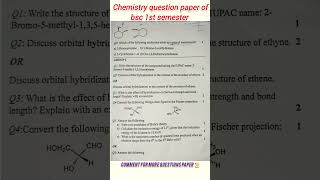 BSc chemistry 1st year question paper nep syllabus chemistry trending shorts bscchemistry bsc [upl. by Ticknor]