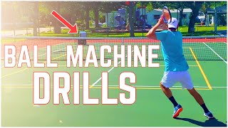 Tennis Ball Machine Drills [upl. by Neelcaj986]