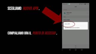 Tiscali Mobile configurazione apn internet Huawei P9 Lite [upl. by Noyek]