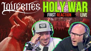 FIRST TIME HEARING LOVEBITES  Holy War Live  REACTION [upl. by Hilda]