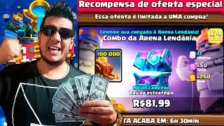 Comprei o NOVO BAÚ do Campeão e Escolhi a CARTA LENDÁRIA  Clash Royale [upl. by Raynell]