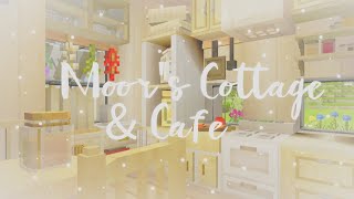 🌸 MCPE  moors cottage and cafe ft morriz craft addon update aesthetic build [upl. by Nolyak388]