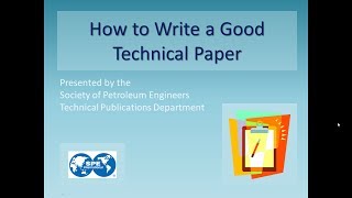 How To Write a Good Technical Paper [upl. by Oicnedurp992]