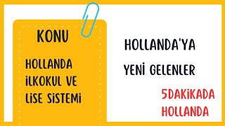 Hollandanın İlkokul ve Lise Sistemi [upl. by Ag]