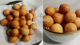 3 Ingredients Amazing Mini Doughnuts Ready In 3 Minutes [upl. by Baerl]