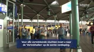 Wegwijzer voor vertrek vanaf Schiphol [upl. by Agler]