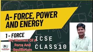 2 FORCE  AMOMENT OF FORCE AND EQILIBRIUM [upl. by Stanfield]