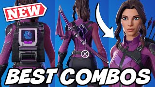 BEST COMBOS FOR NEW KATE BISHOP SKIN HAWKEYE BUNDLE  Fortnite [upl. by Preuss699]