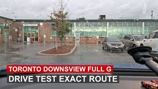 TORONTO DOWNSVIEW G Road Test Drive Centre  EXACT ROUTE [upl. by Shiff850]