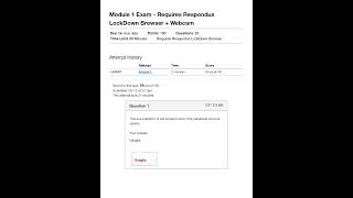 module 1 exam requires respondus lockdown browser webcam updated 2023 [upl. by Nevaed]