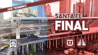 ¡Así LUCE la estación SANTA FE a 𝗛𝗢𝗥𝗔𝗦 de su INAUGURACIÓN  Tren Interurbano Toluca AVANCE FINAL [upl. by Suivatnad509]