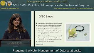 Plugging the Hole Management of Colorectal Leaks [upl. by Eseerehs]