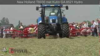 New Holland T6030 met Kuhn GA 8521 Hydro [upl. by Yecaj]