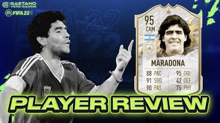 DIEGO MARADONA 95  War er so stark wie erwartet  FIFA 22 Player Review [upl. by Rambert346]