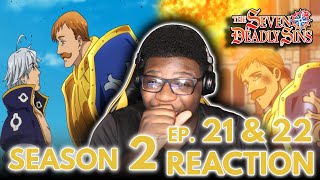 Anime Reactor REACTS to ESCANOR VS ESTAROSSA Seven Deadly Sins Season 2 Episode 21 amp 22 REACTION [upl. by Atnes]