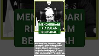 MENGHINDARI RIA DALAM BERIBADAH Nasehat Ustadz Firanda Andirja Hafizahullah ustadzfirandaandirja [upl. by Siseneg]