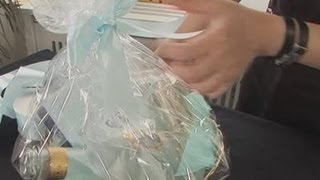 How To Wrap Gift Baskets [upl. by Eesac238]