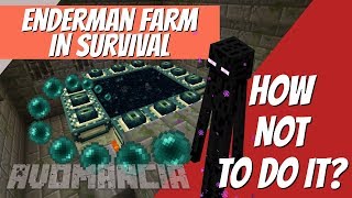 Minecraft How to Make an Enderman Farm in Survival  OR NOT Avomancia with Avomance Ep53 [upl. by Cargian]