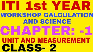 ITI WC Workshop calculation and Science unit and measurement by sunil sir [upl. by Ybloc]