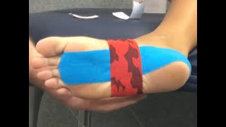 KT Tape Plantar Fasciitis Application Video [upl. by Stanwinn159]