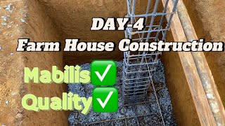 Day 4 farm house Construction  ang bilis at quality [upl. by Rocher606]