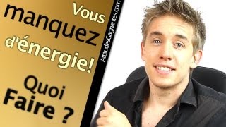 Vous manquez dénergie quoi faire   David Laroche [upl. by Clemen]