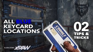 RUST  All Blue Keycard Locations  Rust Tips amp Tricks 2 2021 [upl. by Nagek]