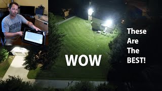 ✅ Light Up The Backyard 11000lm 100w LED Floodlight  Unboxing Install and Review  Olafus [upl. by Orimar]