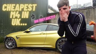 I BOUGHT THE CHEAPEST SALVAGE M4 COMPETITION IN THE UK FROM COPART [upl. by Amelie]