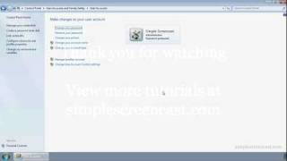 How to change your password in Windows 7 [upl. by Carman]