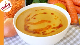 Mercimek Çorbası Tarifi  Çorba Tarifleri  Yemekcom [upl. by Rennerb]