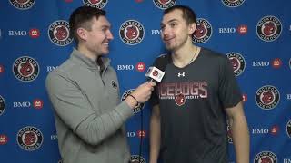 IceHogs Media Day  Artyom Levshunov 102424 [upl. by Francyne]