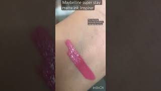 maybelline maybellinesuperstaymatteink inspirer liquidlipstick longlasting [upl. by Samanthia125]