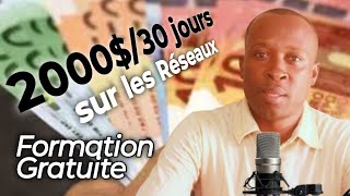 Comment jai GAGNÉ 10 000  avec mes RÉSEAUX en 30 Jours [upl. by Rhiamon]