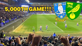 LATE DRAMA SENDS CROWD WILD Sheffield Wednesday 22 Norwich City vlog [upl. by Ahrat196]